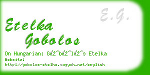 etelka gobolos business card